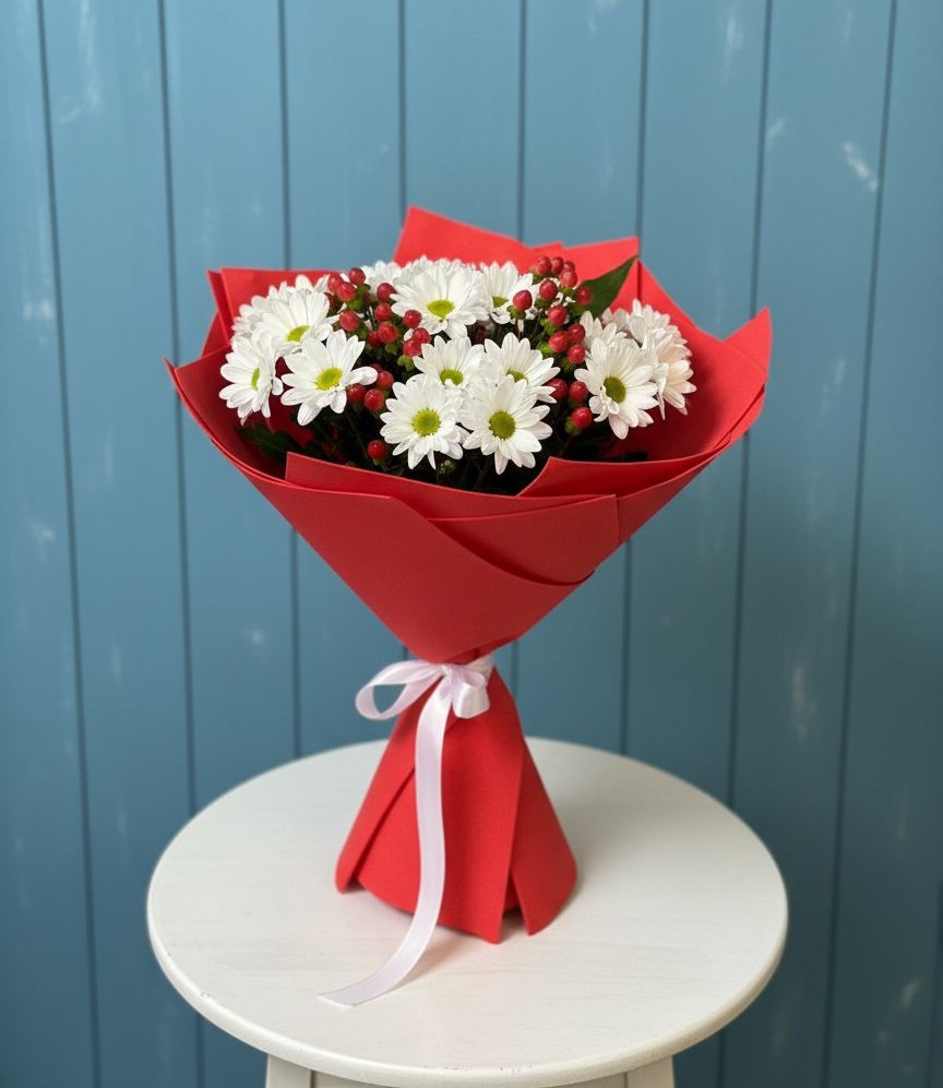 Букет цветов из: Хризантемы в Торбеево