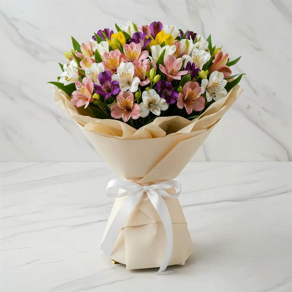 Букет цветов из: Альстромерии в Торбеево