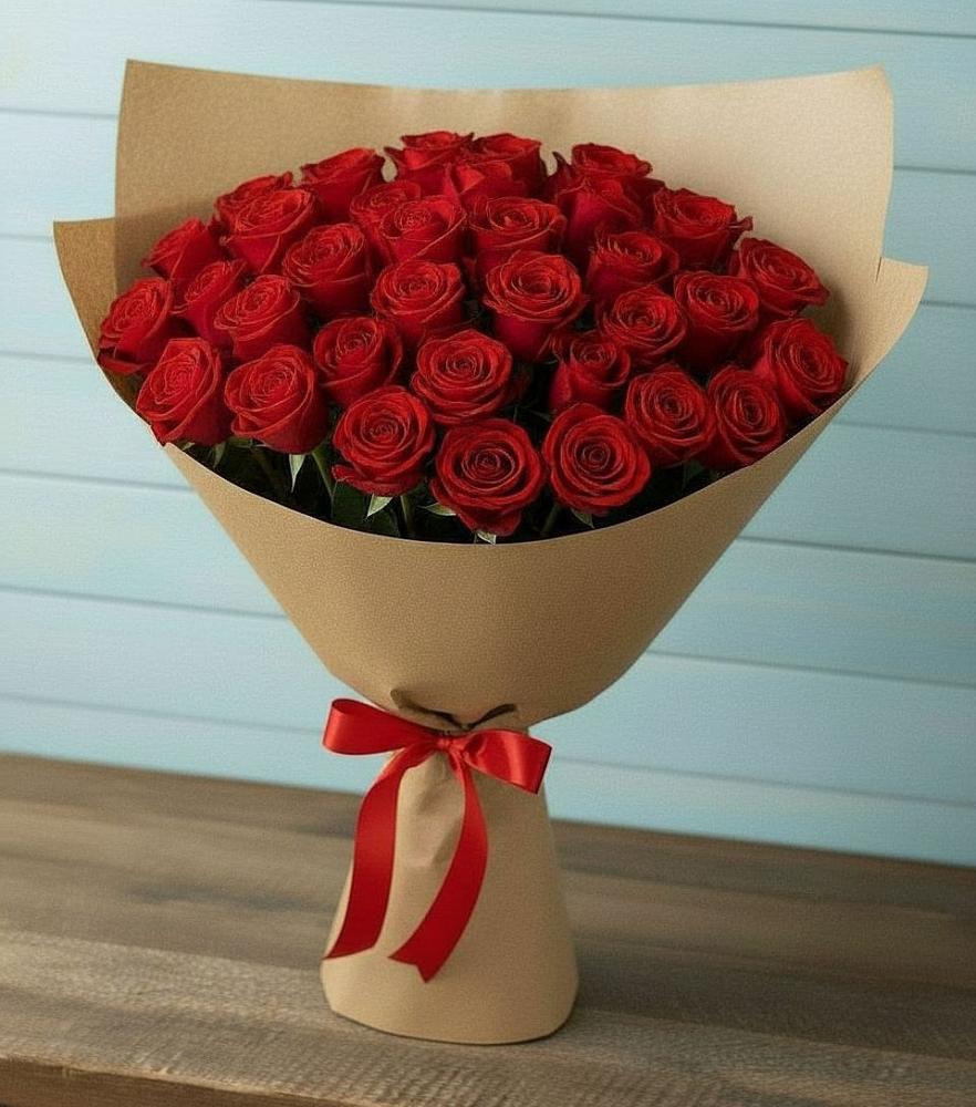 Букет Красные розы Милано в Торбеево