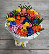 Букет цветов из:  Розы и Хризантемы в Торбеево