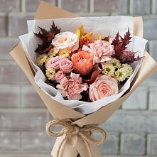 Букет цветов из:  Гвоздики, Хризантемы и Розы в Торбеево