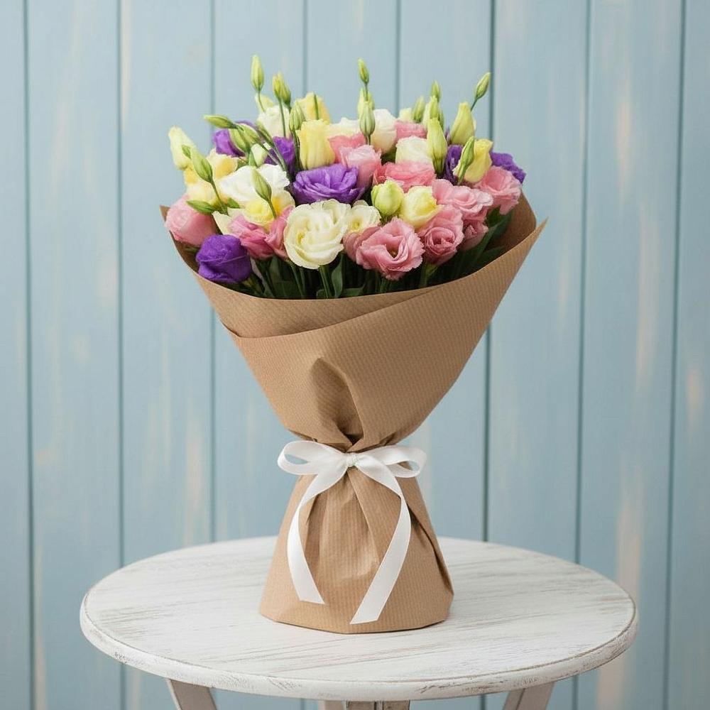 Букет цветов из: Лизиантусы в Торбеево