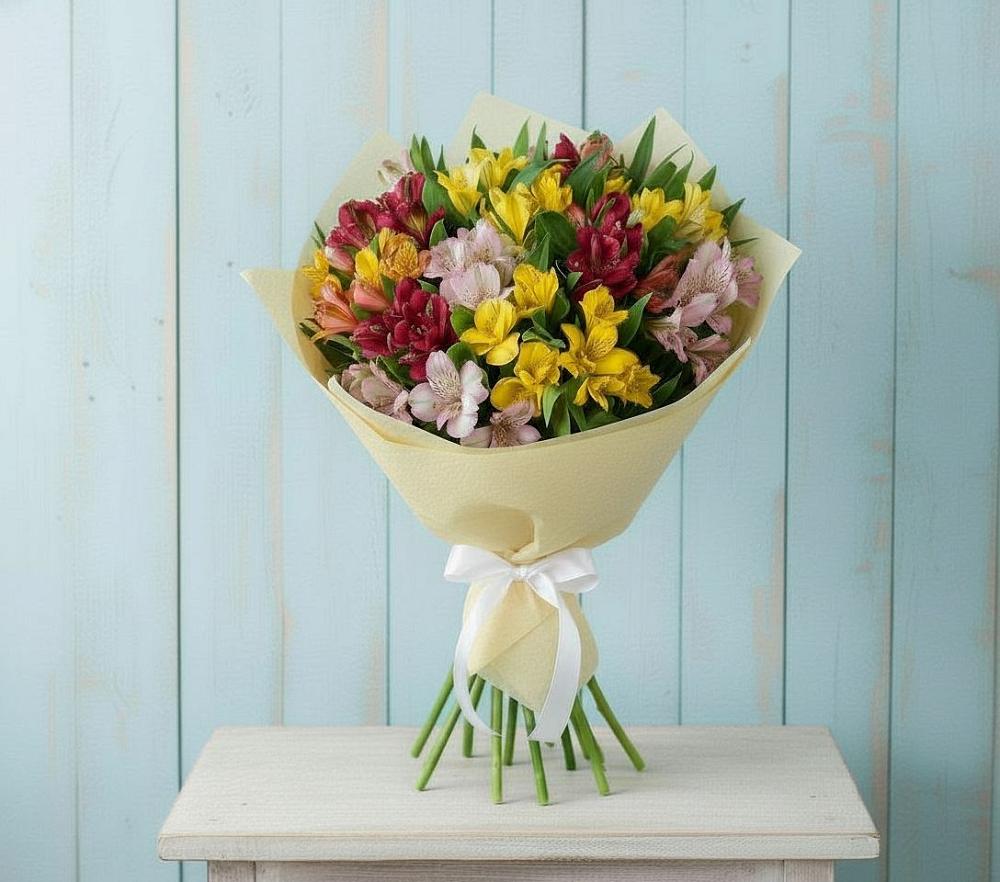 Букет цветов из: Альстромерии в Торбеево
