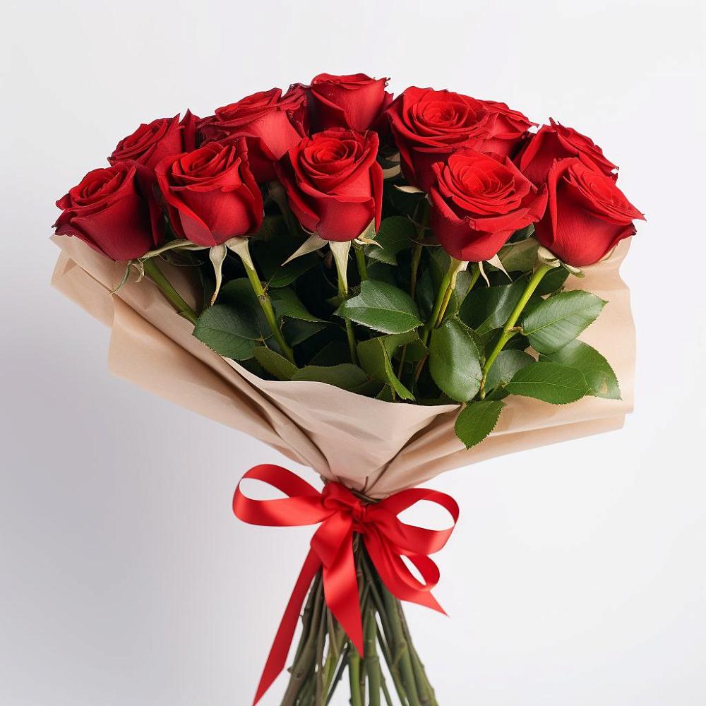 Букет 11 Красных роз Эдлесс Лав в Торбеево
