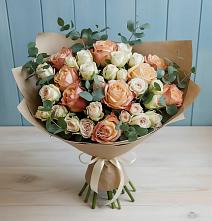 Букет цветов из:  Альстромерии и Розы в Торбеево