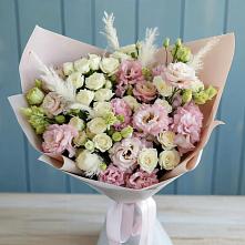 Букет цветов из:  Альстромерии и Розы в Торбеево