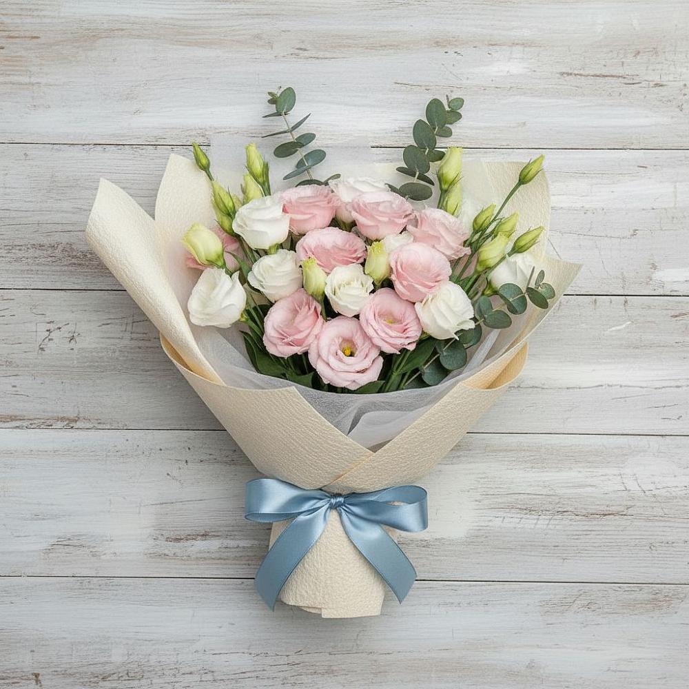 Букет цветов из: Лизиантусы в Торбеево